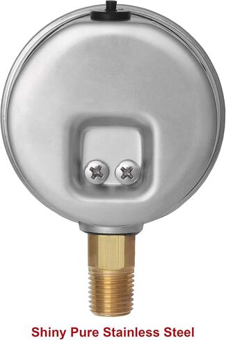 مقياس ضغط الخدمة العامة WISE P254 63 مم (2 بوصة)، قرص 1/4 بوصة NPT(M)، اتصال سفلي، 0 ~ 70 بار/0 ~ 1000 رطل لكل بوصة مربعة (النوع الجاف)، صنع في كوريا in Kuwait