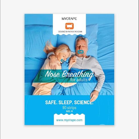 MyoTape Sleep Tape for Teenagers & Petite Faces - Improves Your Sleep Quality - Promotes Nasal Breathing During Sleep - Reduces Mouth Breathing and Snoring - Comfortable & Elastic (M) in Saudi Arabia