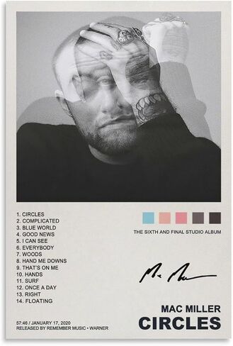 Mac Miller Poster The Divine Feminine Poster Landscape Photo Landscape Print Poster Home Bathroom Bedroom Office Living Room Decor Canvas Poster Unframe:12x18inch(30x45cm) in Saudi Arabia