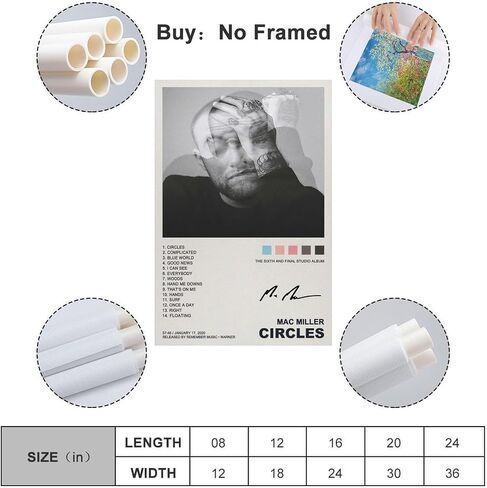 Mac Miller Poster The Divine Feminine Poster Landscape Photo Landscape Print Poster Home Bathroom Bedroom Office Living Room Decor Canvas Poster Unframe:12x18inch(30x45cm) in Saudi Arabia