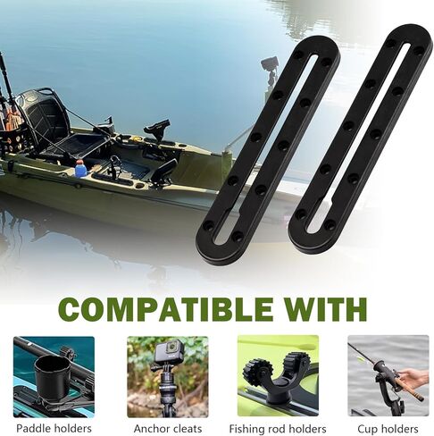 مسار كاياك، مسار كاياك منخفض المستوى، مسار سكة حديد كاياك 8.8 بوصة، مسار تثبيت ملحقات كاياك، مسار معدات كاياك لصيد الأسماك، حامل مجداف، حامل أكواب، مرابط مرساة (عبوتان) in Kuwait