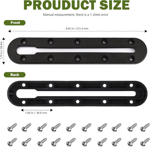 مسار كاياك، مسار كاياك منخفض المستوى، مسار سكة حديد كاياك 8.8 بوصة، مسار تثبيت ملحقات كاياك، مسار معدات كاياك لصيد الأسماك، حامل مجداف، حامل أكواب، مرابط مرساة (عبوتان) in Kuwait