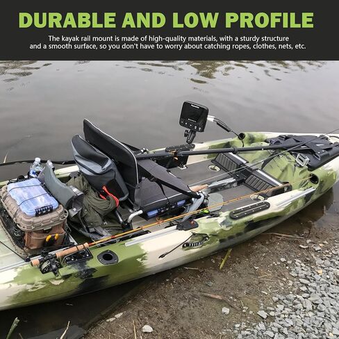 مسار كاياك، مسار كاياك منخفض المستوى، مسار سكة حديد كاياك 8.8 بوصة، مسار تثبيت ملحقات كاياك، مسار معدات كاياك لصيد الأسماك، حامل مجداف، حامل أكواب، مرابط مرساة (عبوتان) in Kuwait