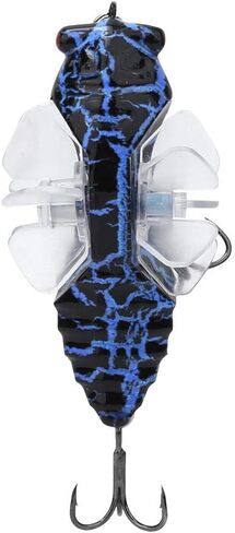 Vbest life Bionic Cicada Shape Fishing Bait, 7.5cm Hard Artificial Fish Lure Fishing Bait Hook with Rotating Spins in Kuwait