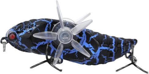 Vbest life Bionic Cicada Shape Fishing Bait, 7.5cm Hard Artificial Fish Lure Fishing Bait Hook with Rotating Spins in Kuwait