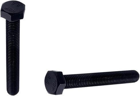 Aicosineg 5Pcs M10x75mm Carbon Steel Grade 8.8 External Hex Head Screw Bolts Metric Thread Hexagon Bolts Fastener Bolts for Hardware Furniture Industry Machinery Black 3.21x0.62inch in Kuwait