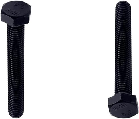 Aicosineg 5Pcs M10x75mm Carbon Steel Grade 8.8 External Hex Head Screw Bolts Metric Thread Hexagon Bolts Fastener Bolts for Hardware Furniture Industry Machinery Black 3.21x0.62inch in Kuwait
