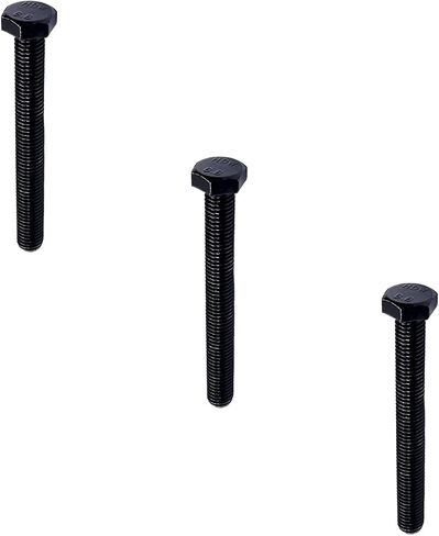 Aicosineg 5Pcs M10x75mm Carbon Steel Grade 8.8 External Hex Head Screw Bolts Metric Thread Hexagon Bolts Fastener Bolts for Hardware Furniture Industry Machinery Black 3.21x0.62inch in Kuwait