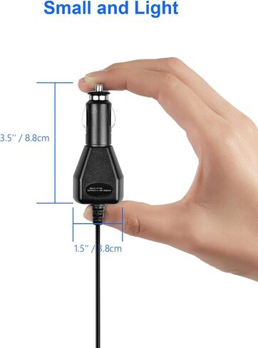DC 12V Car Charger for Portable DVD Player, Replacement Car Cigarette Lighter Adapter Power Cord for Sylvania/DBPOWER/UEME/HDJUNTUNKOR/DRJ Portable DVD, 6ft Extra Long (12V - 24V in) in Kuwait