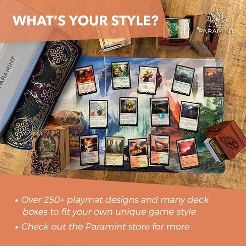 Paramint Quest (Stitched) - MTG Playmat by Clint Cearley - Compatible with Magic The Gathering Playmat - Play MTG, YuGiOh, TCG - Original Play Mat Art Designs & Accessories in Saudi Arabia