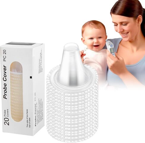 Ear Thermometer Covers for All Braun Thermometer Models, Disposable Digital Ear Thermometers Lens Filters Refill Caps, 100 Count in Saudi Arabia