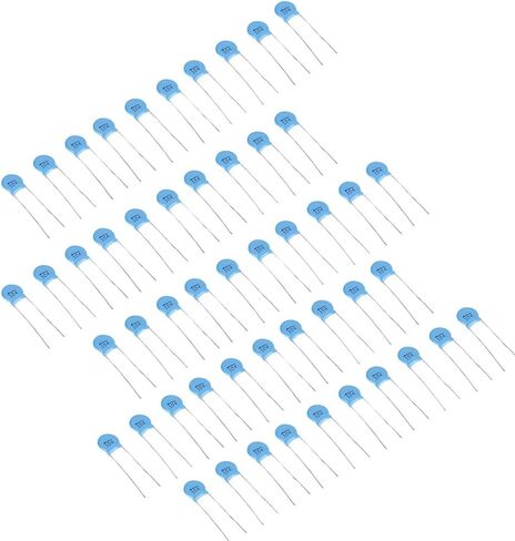 مجموعة مكثفات سيراميك 0.1 فائق التوهج 100nF 1000V، مجموعة متنوعة من مكثفات شرائح السيراميك ذات الجهد العالي 50 قرصًا، سعة in Saudi Arabia