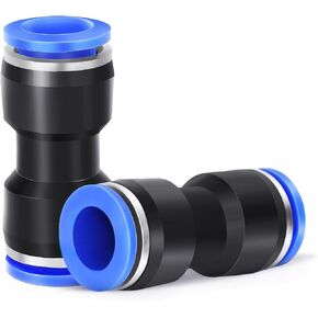 5mm Tube OD Push to Connect Fitting, Straight Pneumatic Connector, Push Lock PU-5, 10 PCS