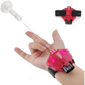 Web Shooters, Web Launcher String Shooters Toy,Spider Silk Launcher with Magnetic Induction Light, Cool Gadgets Spider Real Silk Superhero Cool Stuff Fun Toys Great for Men and Teens