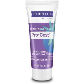 Emerita by Life-flo Pro-Gest Balancing Cream, the Original Progesterone Cream with USP Progesterone for a Woman’s Balance at Midlife, Fragrance Free, Not Tested on Animals, 4 oz