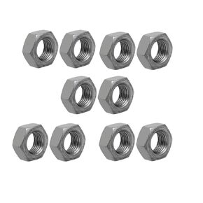 uxcell 10pcs M14 x 1.5mm Pitch Metric Fine Thread Carbon Steel Left Hand Hex Nuts