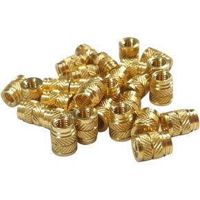 [initeq] #1/4-20 1/4" Threaded Heat Set Inserts for 3D Printing (20, Long)