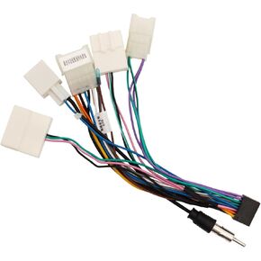for Toyota Stereo Wiring Harness Kit for Corolla RAV4 Camry 4Runner Prado Tundra, Highlander Plug&Play Connector with CANBUS Adapter, Supports JBL, Backup or 360 camera SWC