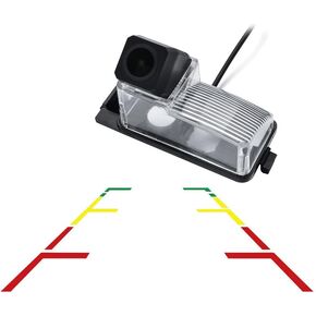Vlicevrn HD Full Vehicle Car Rear View Camera Dynamic Trajectory Tracks Line Night Vision Backup Parking Camera for Nissan Versa Tiida Livina Pulsar Latio Fairlady Z 350Z 370Z GT-R (R35) Leaf