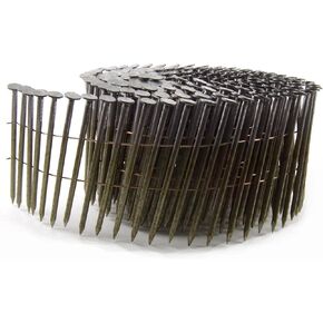 B&C Eagle A314X120C Round Head 3-1/4-Inch x .120 x 15 Degree Bright Smooth Shank Wire Collated Coil Framing Nails (400 per box)