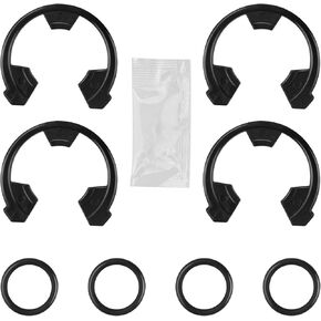 7337563 Water Softener Clip Kit (WS60X10004, 1205500, 7116713, 1205500) and O-Ring Kit (7337571, 7170288, STD302213, WS03X10025) Compatible with Kenmore, GE, EcoPure, Sears
