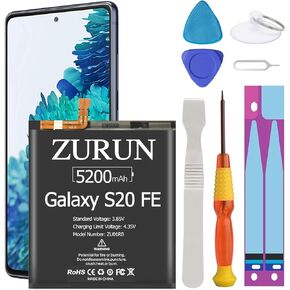 Galaxy S20 Battery ZURUN 4600mAh Li-Polymer Battery EB-BG980ABY Replacement for Samsung Galaxy S20 SM-G980 SM-G980F with Screwdriver Tool Kit