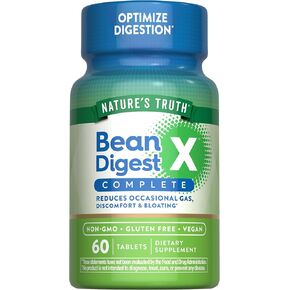 Nature's Truth Bean Digest Enzyme Pills | 60 Tablets | Vegan, Non-GMO & Gluten Free Supplement
