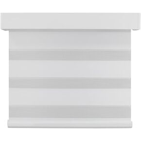 Cordless Zebra Shades for Windows Door Blinds Light Filtering Roller Blinds & Shades (34 inch Width-White)