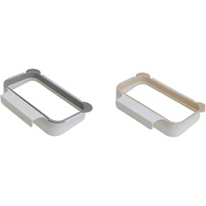 Cabinet Bag Holder Trash Bag Bracket Rubbish Bag Rack Trash Can Bracket Hanging Garbage Bags Rack Desk Garbage Bag Holder Bathroom Trash Bag Rack Household Drawer Rack