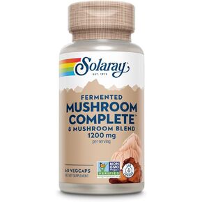 Solaray Fermented Mushroom Complete 1200 mg | Healthy Immune Function Support | 30 Serv | 60 VegCaps