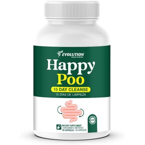Evolution Advance Happy Poo Colon Cleanser – Probiotic to Support Gut Health, Bloating and Constipation Relief (30 Capsules)