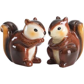 Bico Squirrel Salt & Pepper Shaker Set, Handpainted, Dishwasher Safe