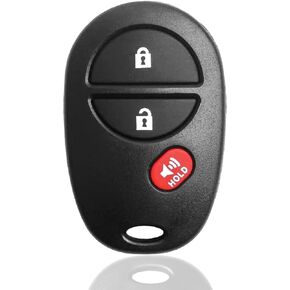 fits 2004-2016 Toyota Tacoma Sienna and 2007-2018 Toyota Tundra Sequoia Highlander Car Keyless Entry Remote Fob 3 Button FCCID: GQ43VT20T (Pack of 1)
