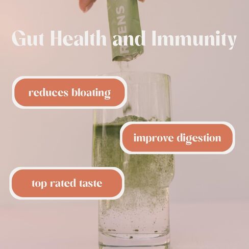 Natural Greens Supplements Superfood Powder Drink by Rookie Wellness, Gut Support Digestive Enzyme, Improve Mood, Immune Support, Peach Mango Greens Powder (30 Serving Bag) in Saudi Arabia