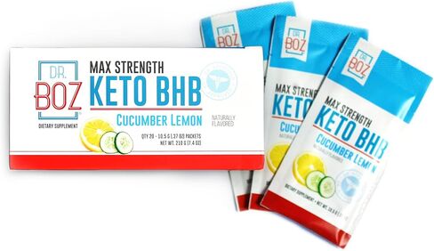Boz Raspberry Lemonade [244g] Keto BHB Powder - مكمل الكيتونات الخارجية - أفضل مكمل كيتو لإنقاص الوزن - Keto Shake in Kuwait