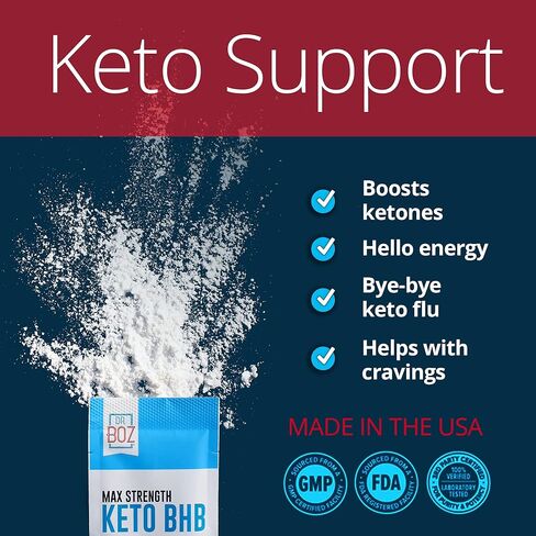 Boz Raspberry Lemonade [244g] Keto BHB Powder - مكمل الكيتونات الخارجية - أفضل مكمل كيتو لإنقاص الوزن - Keto Shake in Kuwait