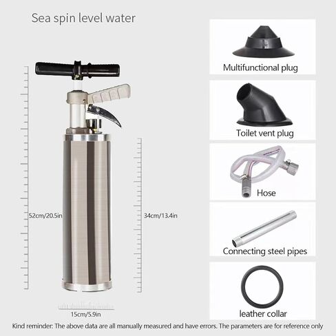Portable High Pressure Kinetic Toilet Plunger,Air Drain Blaster Pump,with Visual Barometer air Plunger Drain Clog Remover Sink, air Pump for drains,Sink Pump Plunger in Saudi Arabia