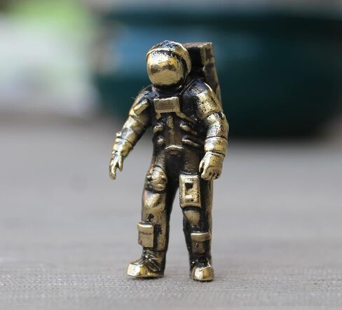 Space Astronaut Figurine Handmade Collectible Small Neil Armstrong Sculpture Miniature in Saudi Arabia