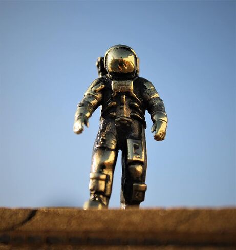 Space Astronaut Figurine Handmade Collectible Small Neil Armstrong Sculpture Miniature in Saudi Arabia