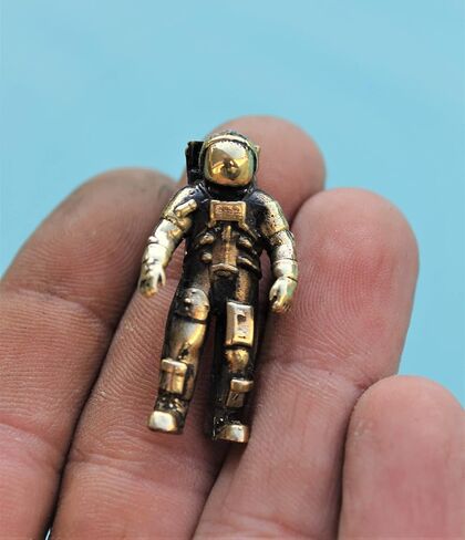 Space Astronaut Figurine Handmade Collectible Small Neil Armstrong Sculpture Miniature in Saudi Arabia