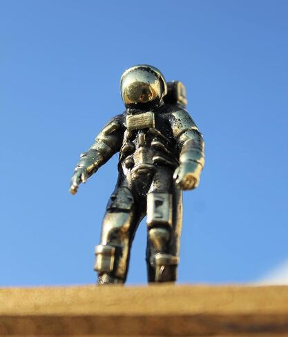 Space Astronaut Figurine Handmade Collectible Small Neil Armstrong Sculpture Miniature in Saudi Arabia