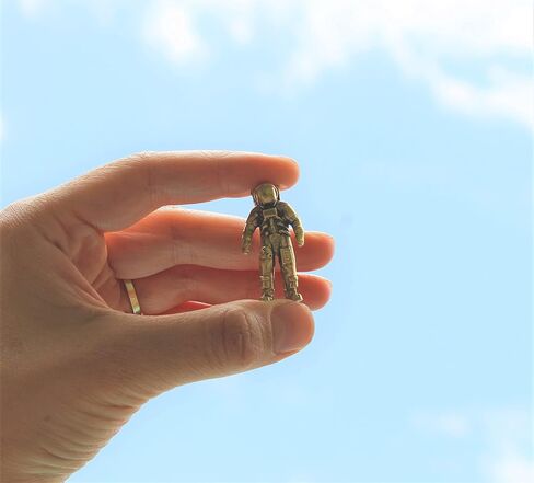 Space Astronaut Figurine Handmade Collectible Small Neil Armstrong Sculpture Miniature in Saudi Arabia