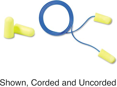 سدادات أذن 3M، 200 زوج/صندوق، E-A-Rsoft Yellow Neons 312-1250، غير سلكية، للاستعمال مرة واحدة، رغوة، NRR 33، حفر، طحن، تصنيع آلي، نشر، سنفرة، لحام، زوج واحد/كيس بولي in Saudi Arabia