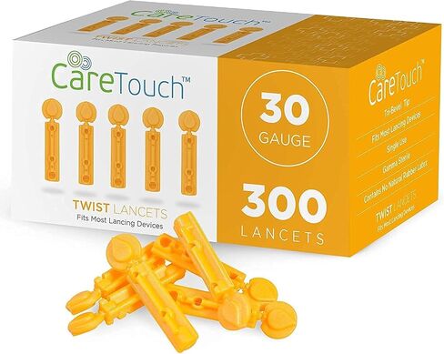 Care Touch Twist Top Lancets 30 Gauge, 100 Lancets, Shape, (Pack of 100) in Saudi Arabia