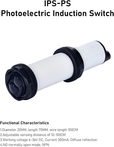 DIHOOL مستشعر القرب الكهروضوئي NPN NO 6-36V DC، وحدة تحكم المحرك الخطي الكهربائي in Kuwait