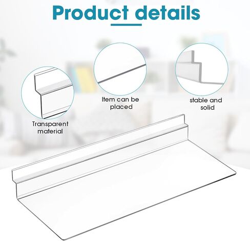 8 Pcs Plastic Slatwall Bins Set, Plastic Slatwall Shelves and Slatwall Storage Bins for Slatwall Organizer Slatwall Containers Garage Accessories for Organizer Garage Storage Room Tool Shed in Saudi Arabia
