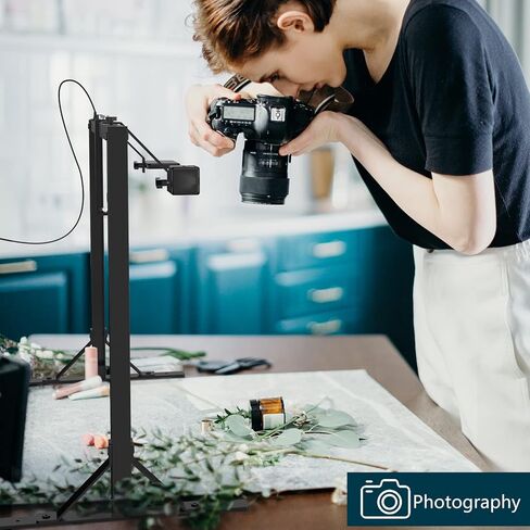 حامل كاميرا علوية من الاعلى لاسفل من جلتاير، حامل يثبت على سطح الطاولة للتصوير الفوتوغرافي وكاميرا دي اس ال ار وتصوير فيديو يمكنك تركيبه بنفسك في الاستوديو والرسم على مدونات الفيديو مع مقبض جوال in Kuwait