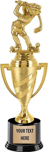 كأس الجولف لجوائز التاج، كأس ذهبي بطول 14 بوصة، جوائز جولف مضحكة، أدخل برايم النقش الخاص بك in Saudi Arabia