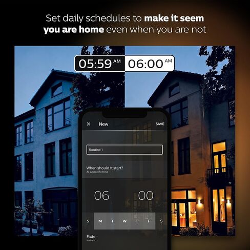 لمبات Philips Hue White 4-Pack A19 60W LED الذكية القابلة للتعتيم، متوافقة مع Alexa وHomeKit وGoogle Assistant، يلزم وجود محور (سكان كاليفورنيا) in Saudi Arabia