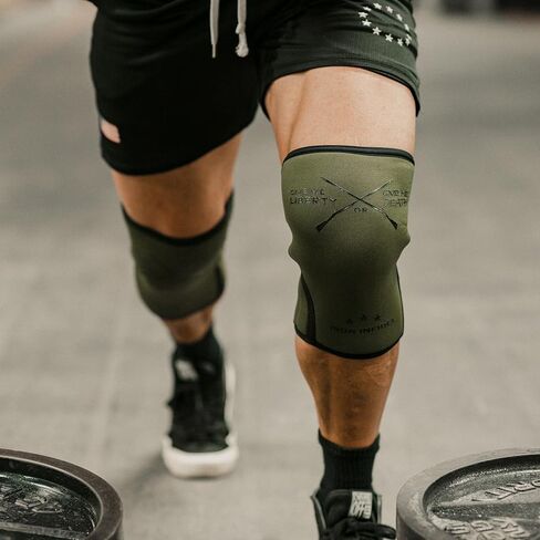 Knee Sleeves for Weightlifting & Powerlifting (7mm Pair) For Men & Women - Knee Wraps for Weight Lifting, Squats, Fitness, Gym Workout, Crossfit - IPF Approved Knee Compression Sleeve Support in Saudi Arabia